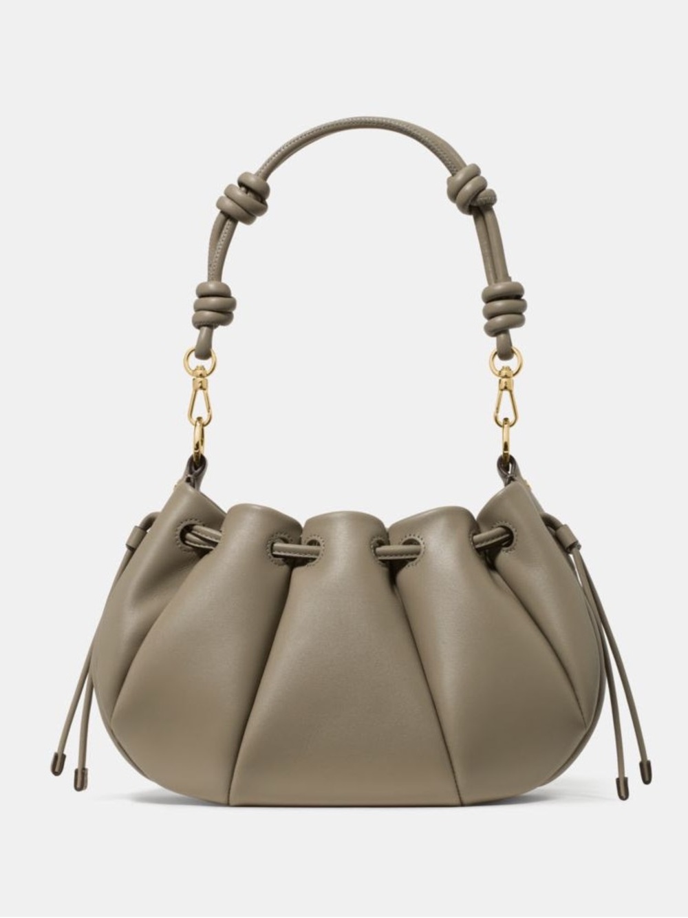 kate spade Olive Green Gathered Leather Shoulder Bag